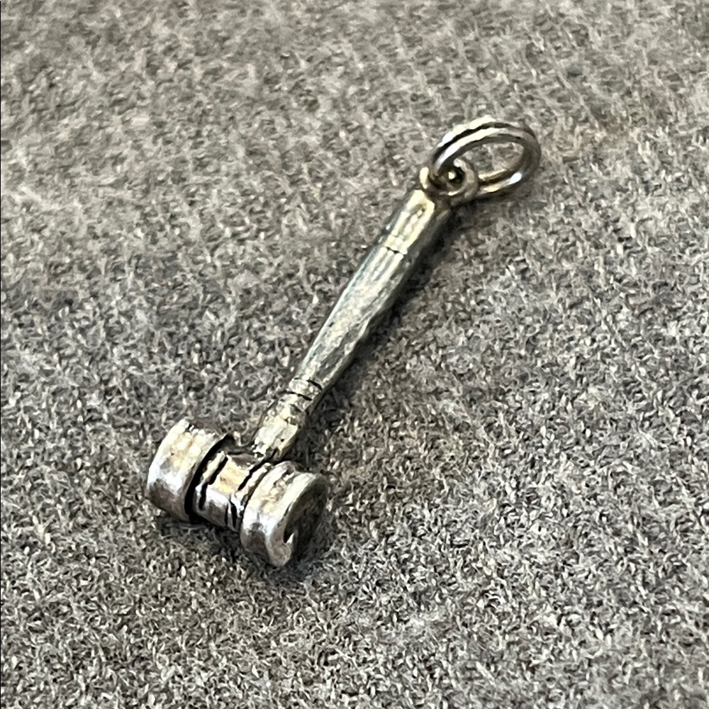 Sterling Gavel/Hammer Charm